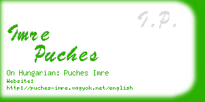 imre puches business card